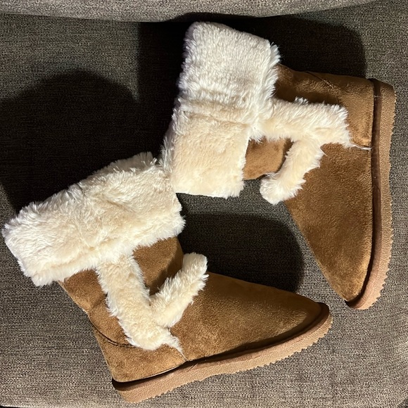 New I.N.C. International Concepts Little Girls Witty Faux Fur Boots Size 3 - Picture 6 of 14